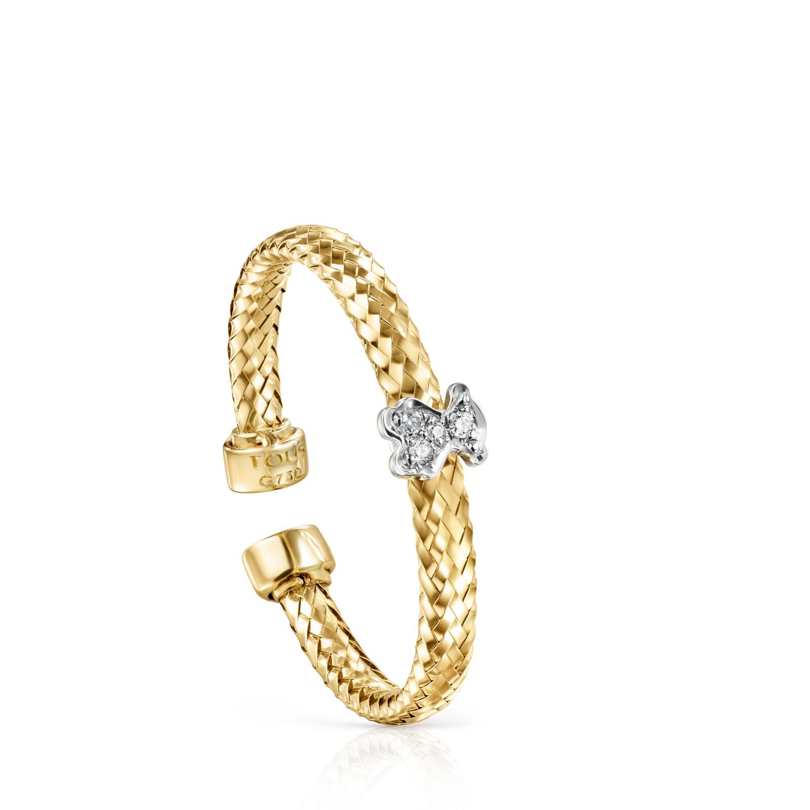 Anillo Light de Oro con Diamantes
