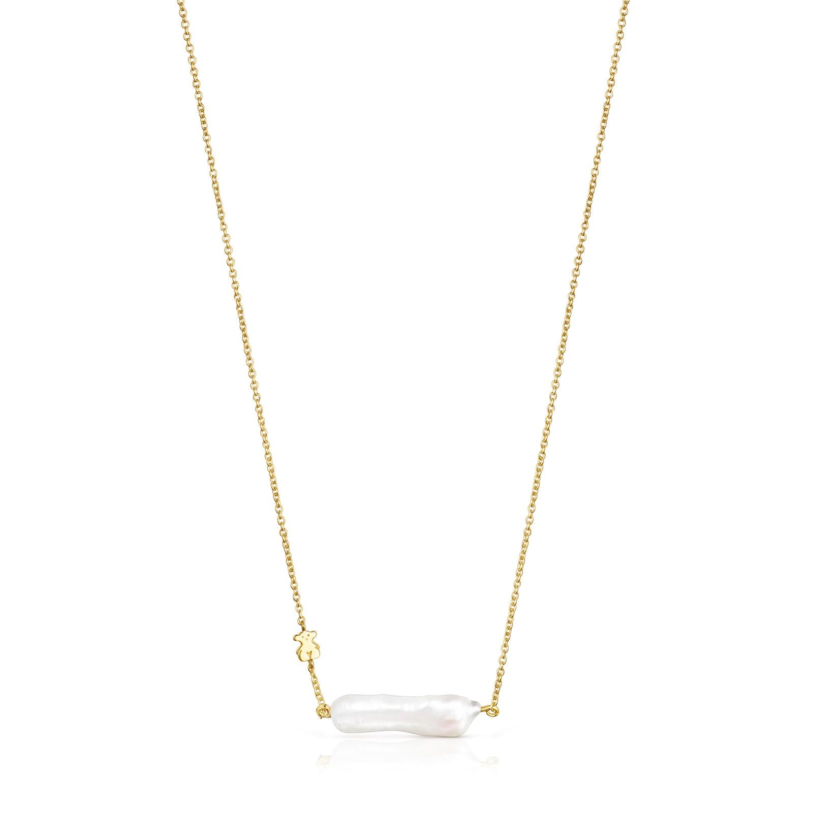 Collar de plata vermeil y perla TOUS Pearls