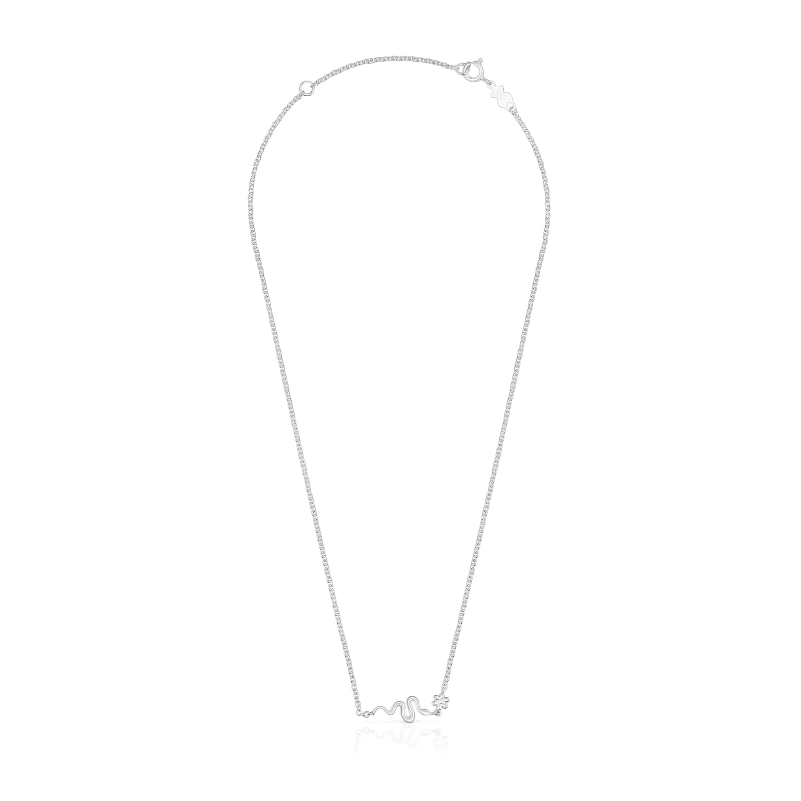 Collar serpiente de plata Fragile Nature