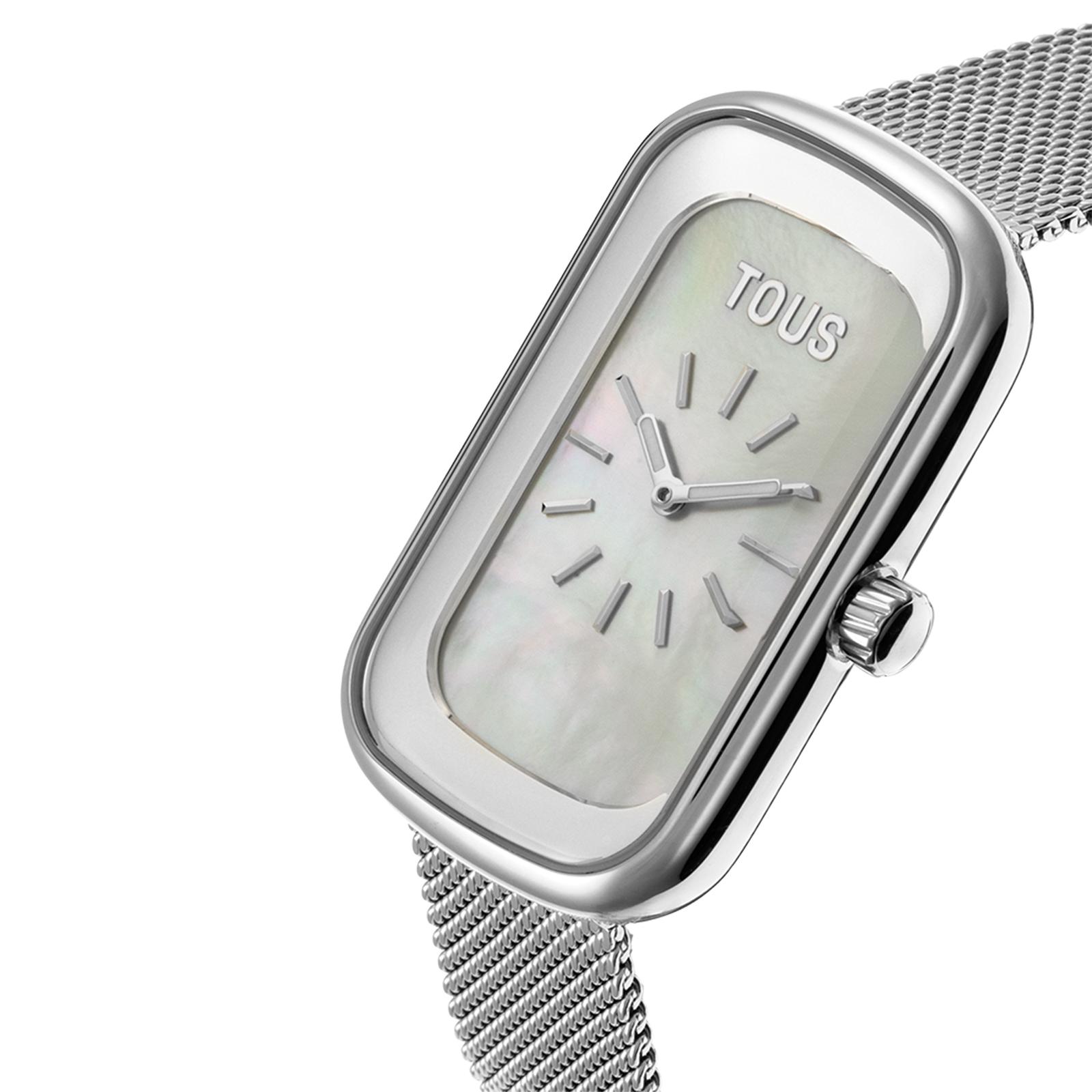 Reloj analógico TOUS T-Band Club con brazalete y caja de acero inoxidable