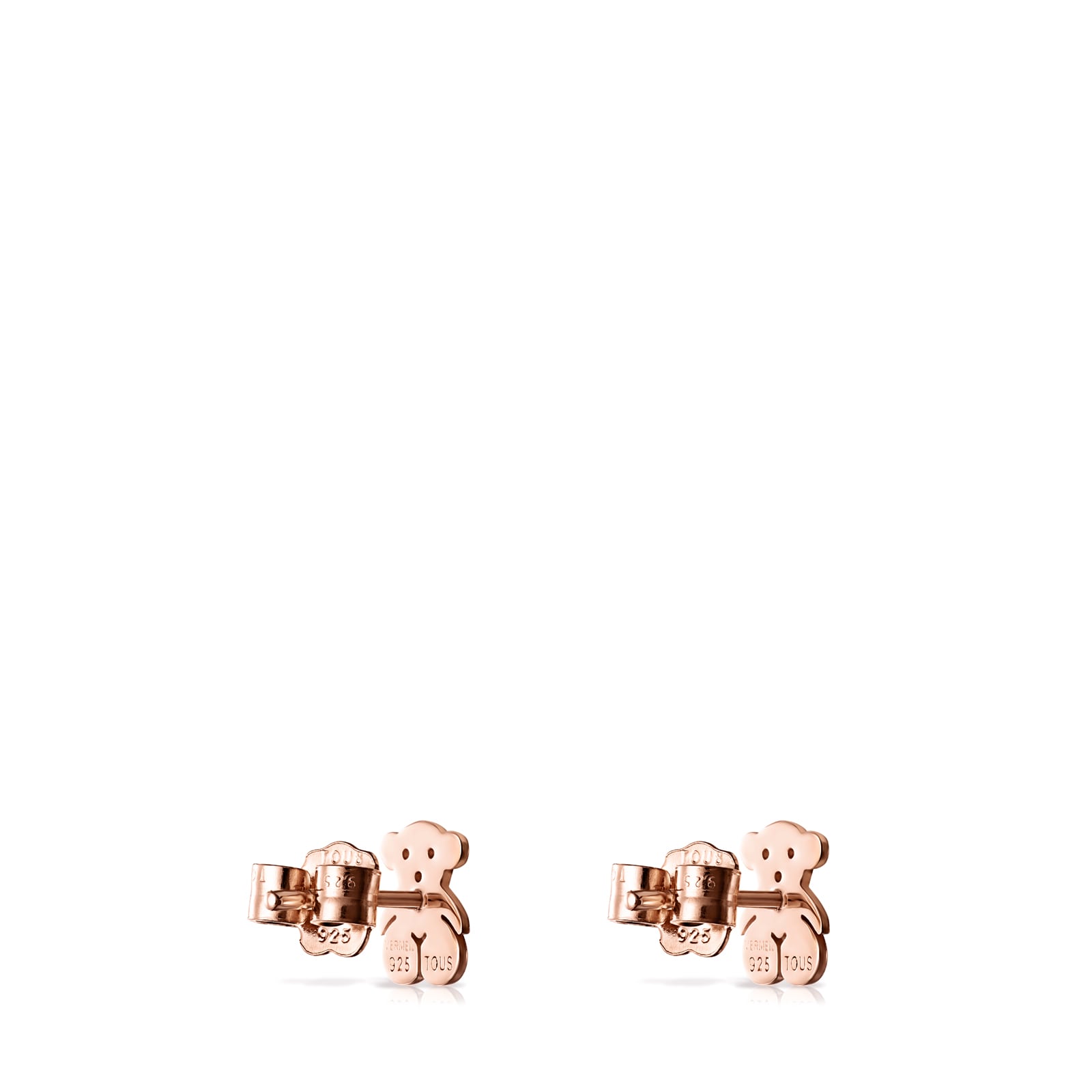 Pendientes de plata vermeil rosa Sweet Dolls