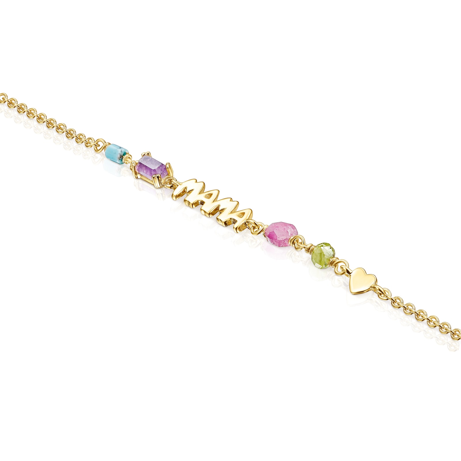 Pulsera TOUS Mama de plata vermeil y gemas