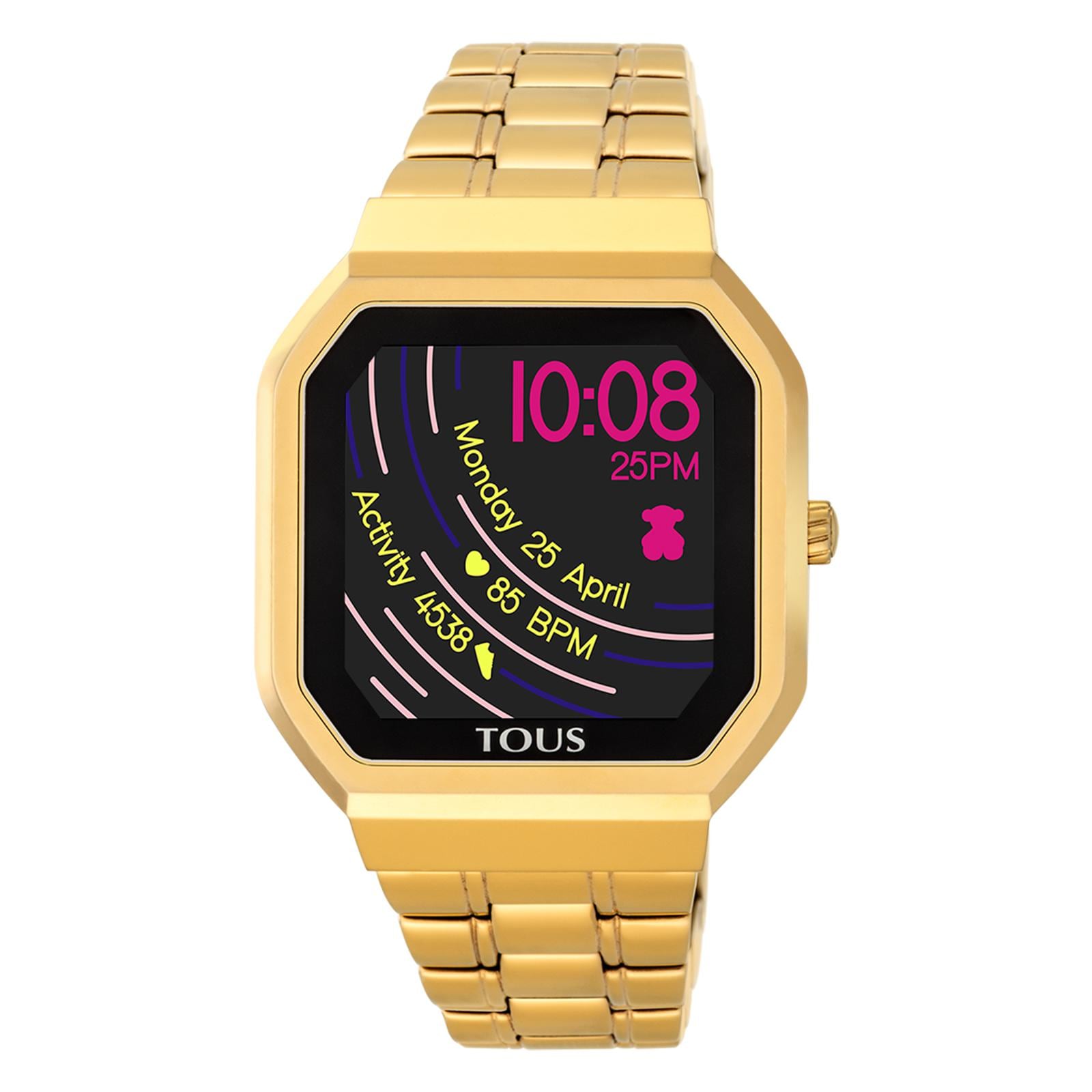 Reloj smartwatch B-Connect de acero IP dorado Reloj smartwatch B-Connect de acero IP dorado