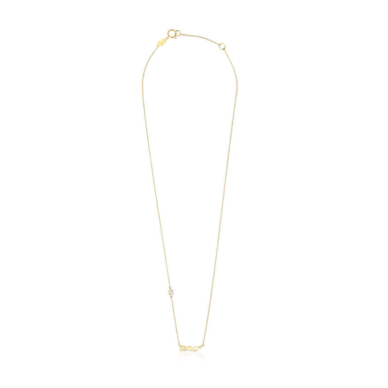 Collar Amor de oro y diamante Crossword