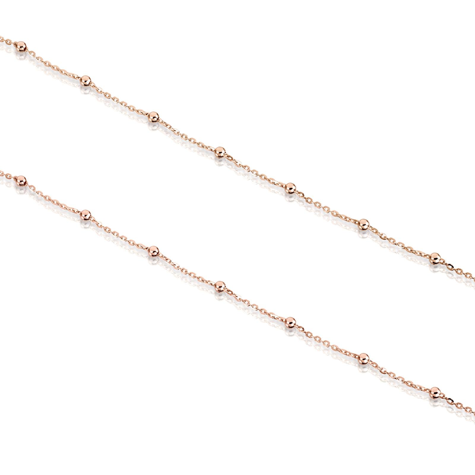 Gargantilla TOUS Chain de plata vermeil rosa con bolas intercaladas