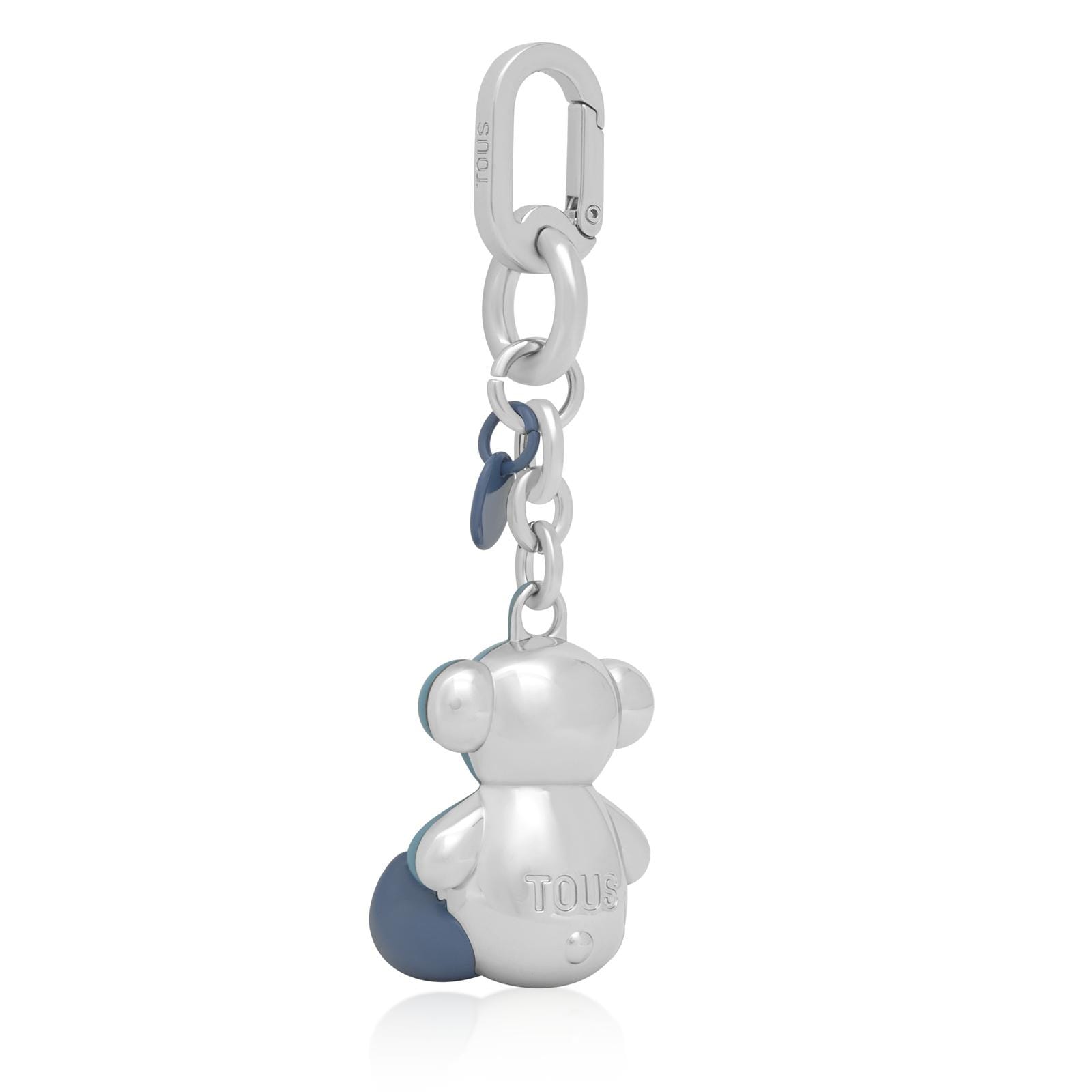LLAVERO METAL BOLD BEAR AZUL CIELO-PLAT