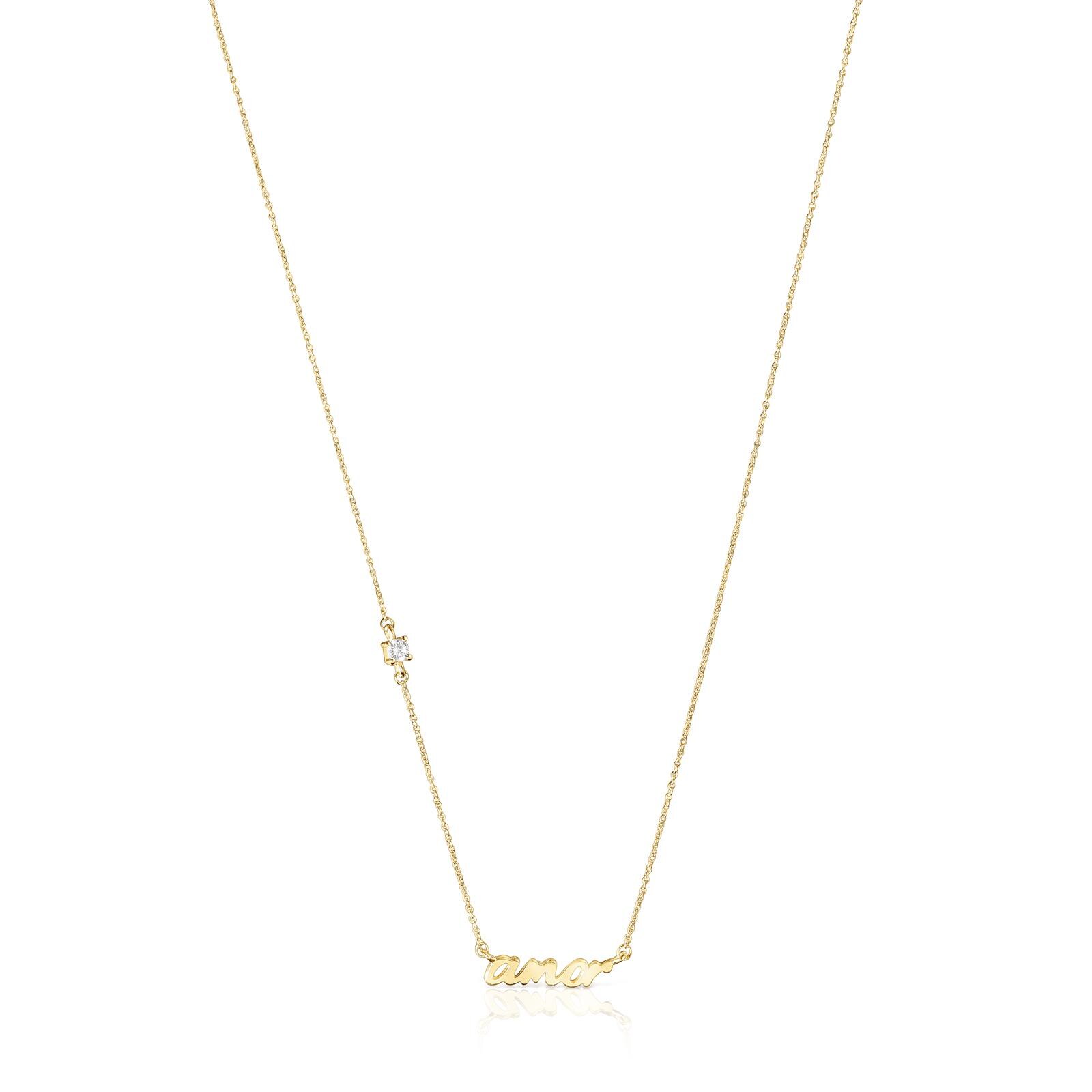 Collar Amor de oro y diamante Crossword