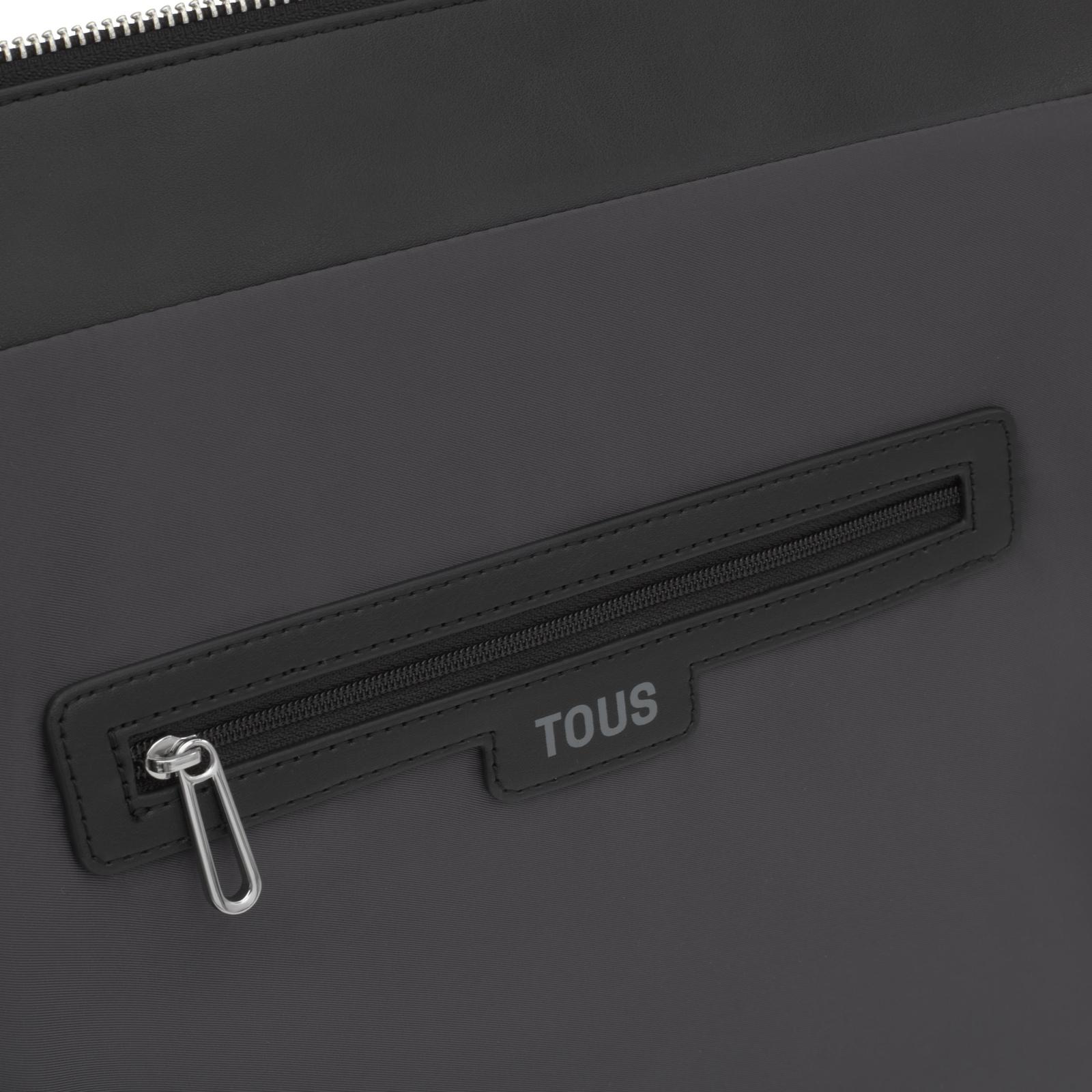 Bolso capazo grande TOUS Silhouette Soft en color negro