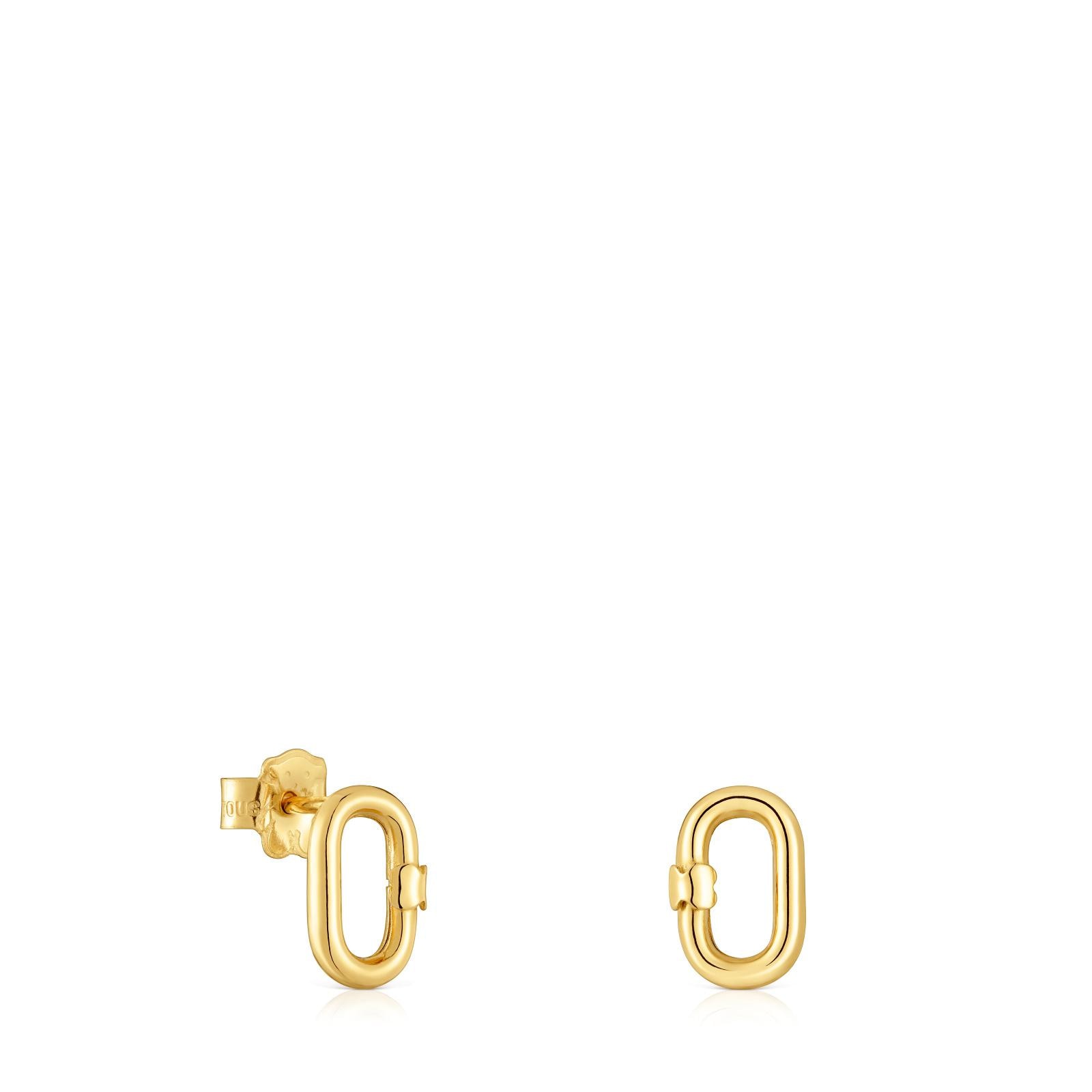 Pendientes pequeños TOUS Hold Oval de oro amarillo 18 kt Pendientes pequeños TOUS Hold Oval de oro amarillo 18 kt