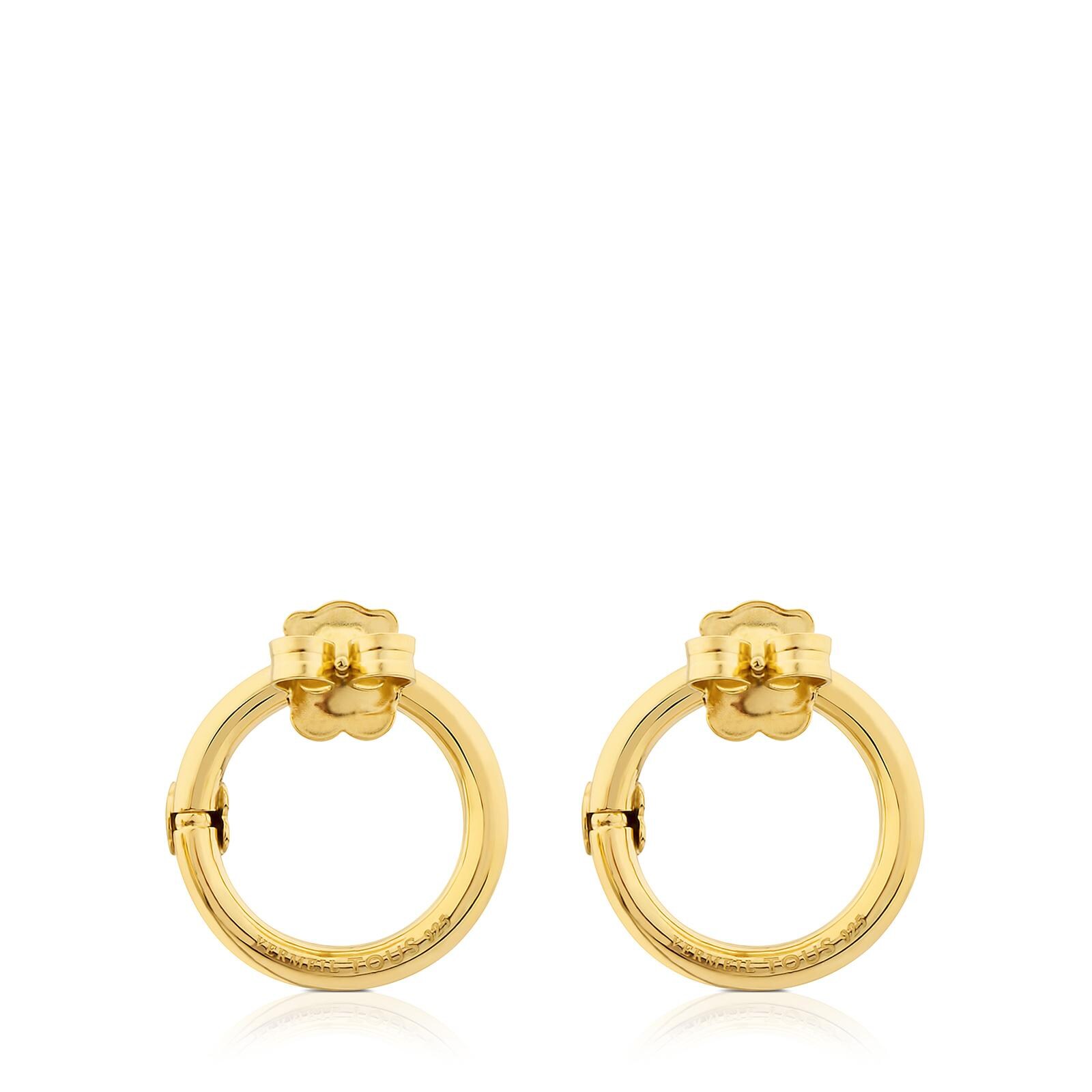 Aros medianos Hold de Plata Vermeil