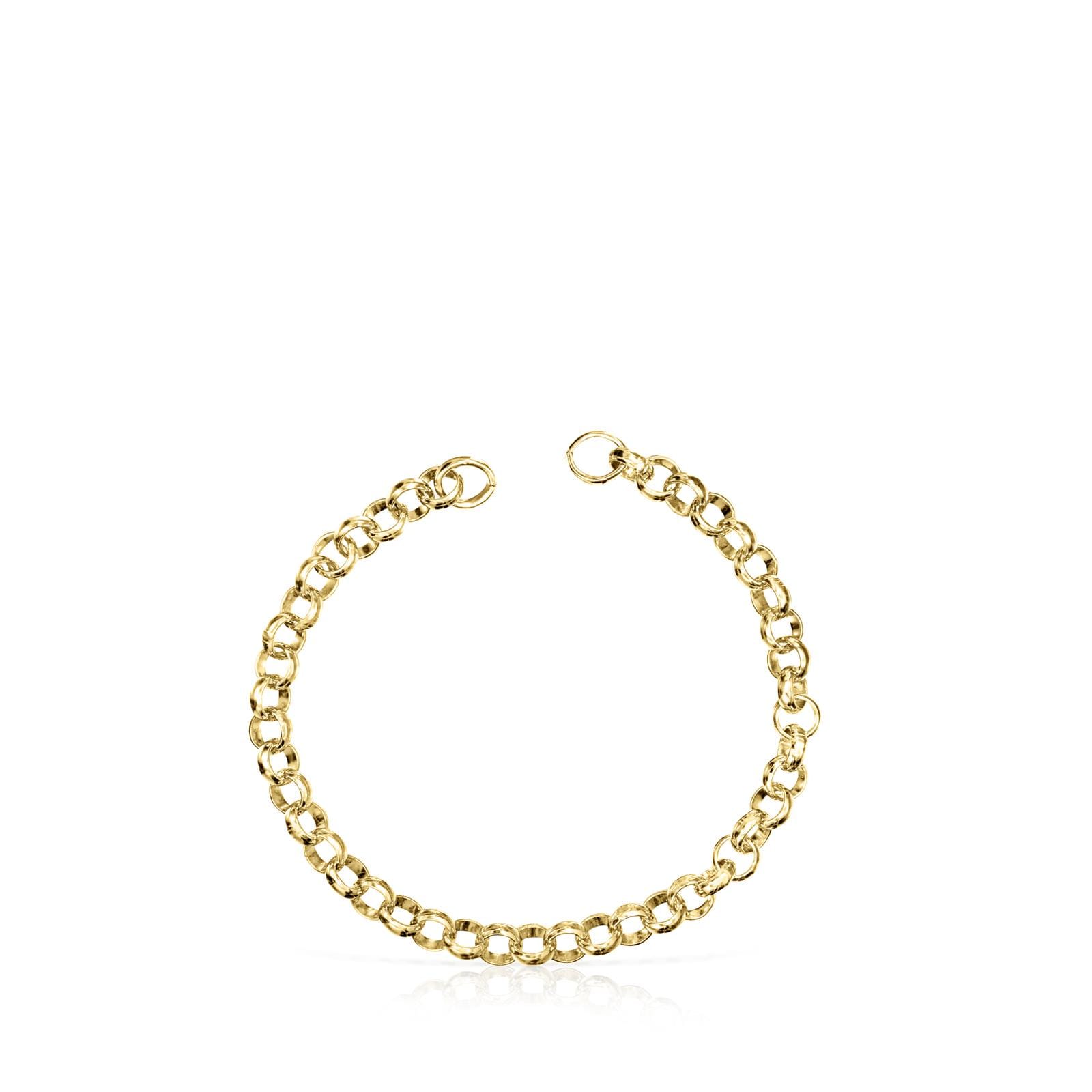 Pulsera con baño de oro 18 kt sobre plata Hold
