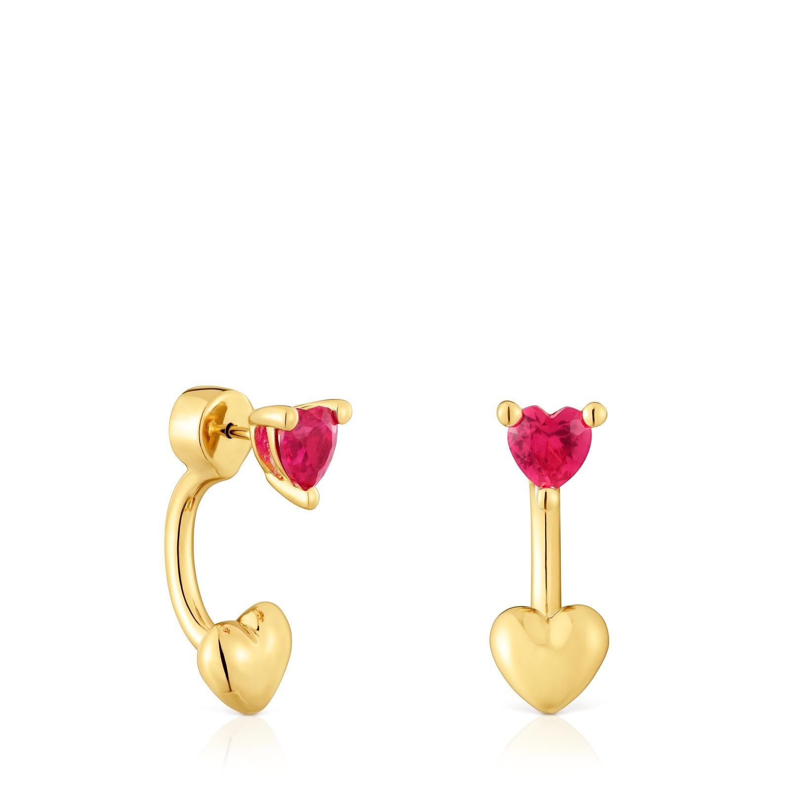 Pendientes TOUS Garden Of Love LGG con baño de oro 18 kt 