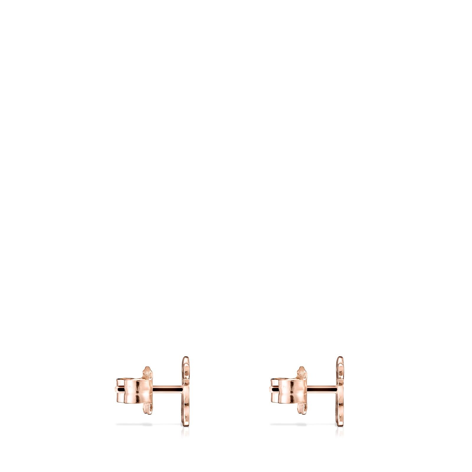 Pendientes de plata vermeil rosa Sweet Dolls