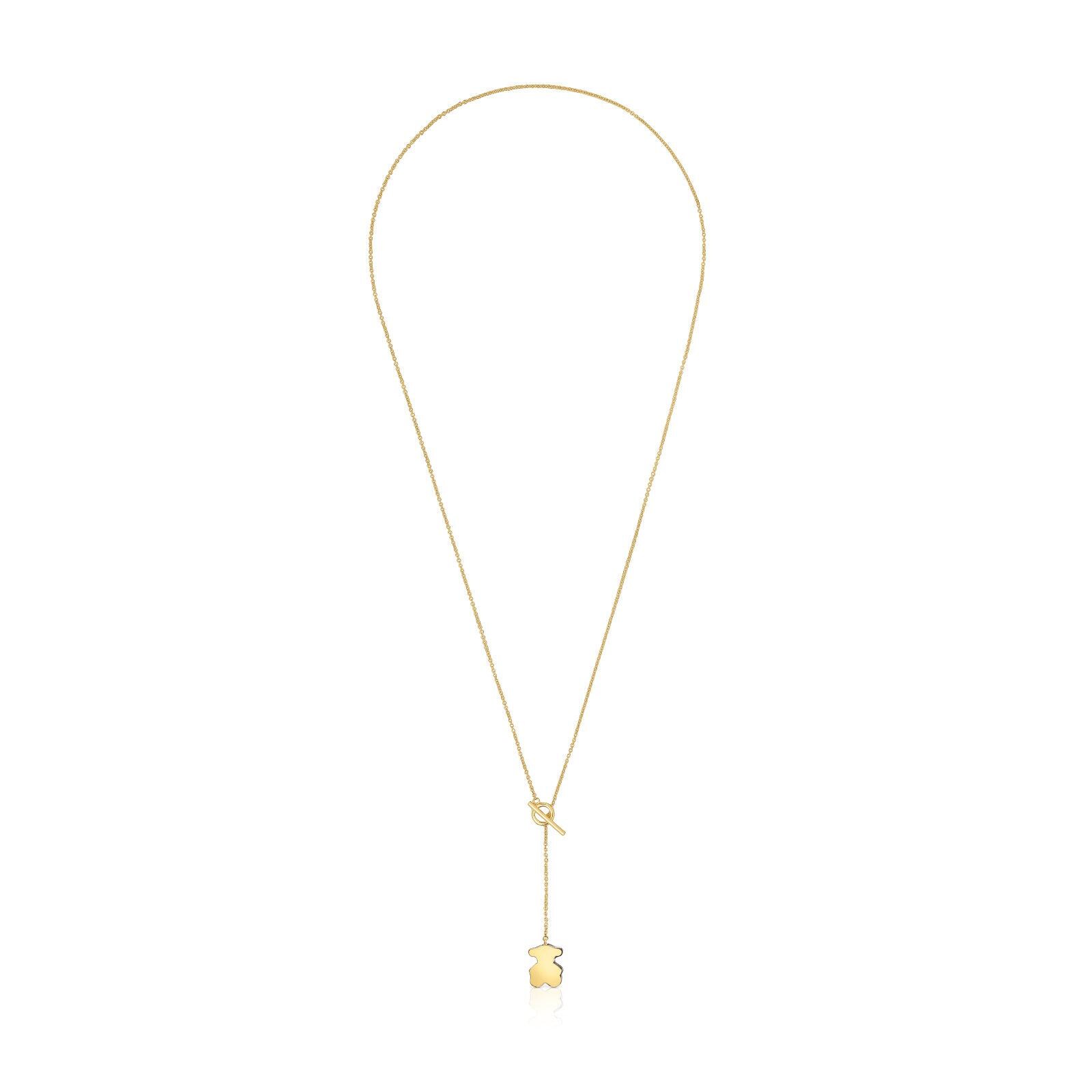 Collar corto oso de oro y ónix TOUS 1950