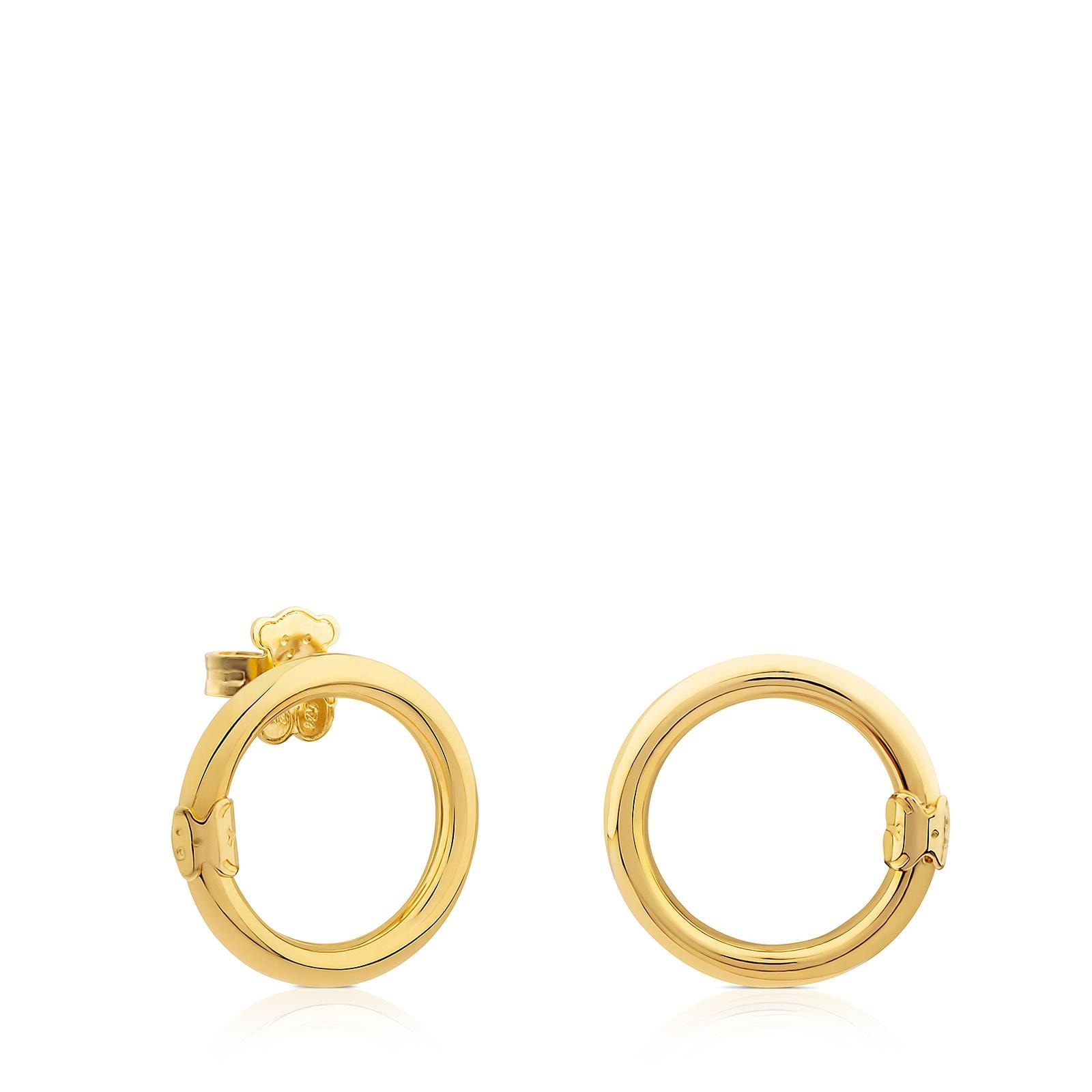 Aros medianos Hold de Plata Vermeil Aros medianos Hold de Plata Vermeil