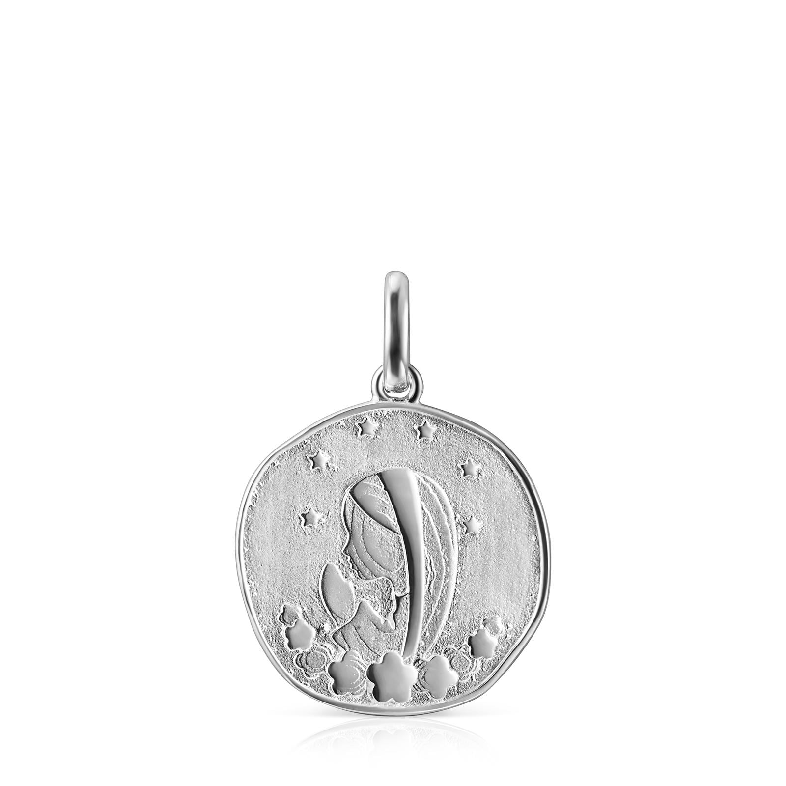 Colgante Virgen María de plata Devoción