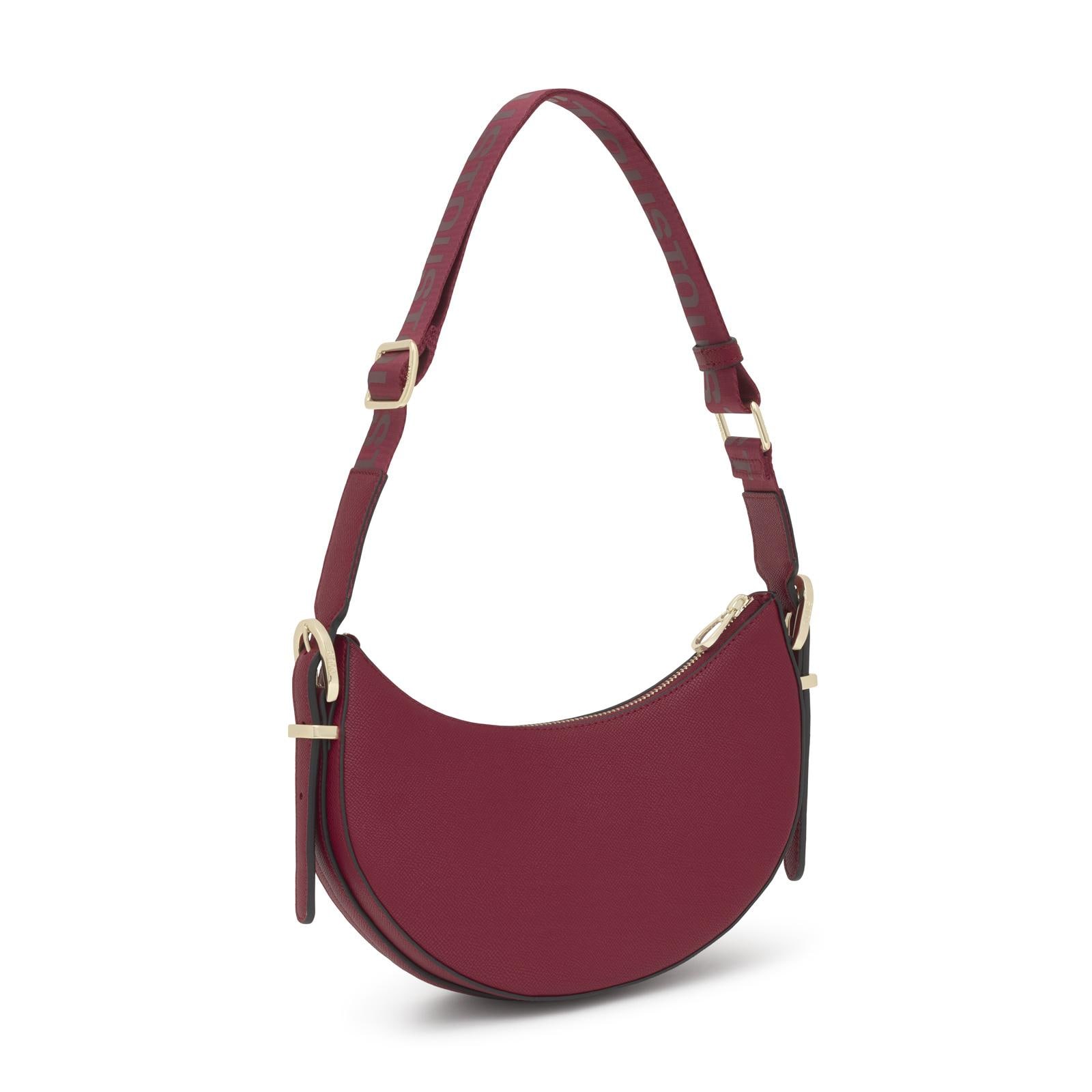 Bolso de hombro bandolera mediano TOUS Brenda de poliuretano en color granate