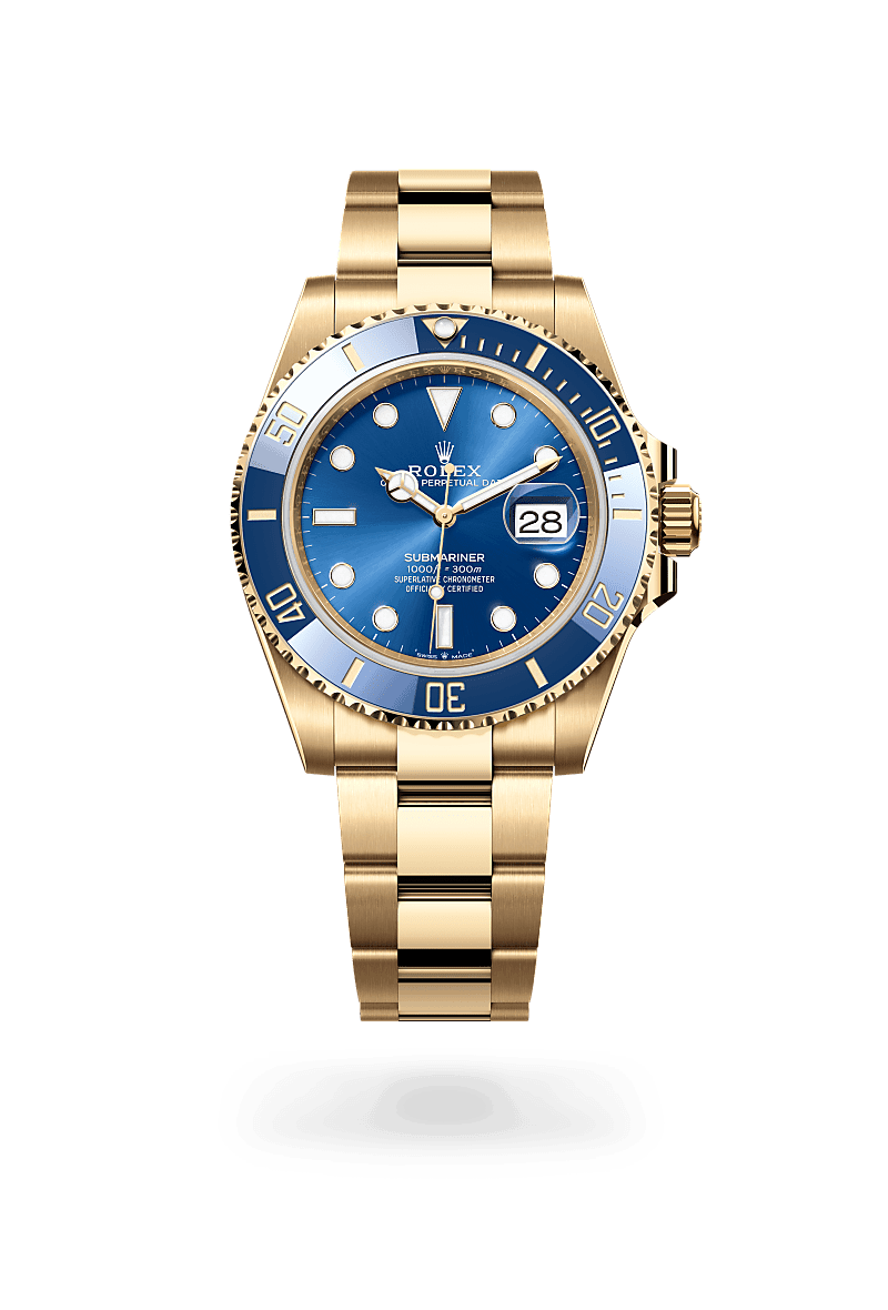 Rolex Submariner Date in 18 ct yellow gold, M126618LB0002 Tous Rolex