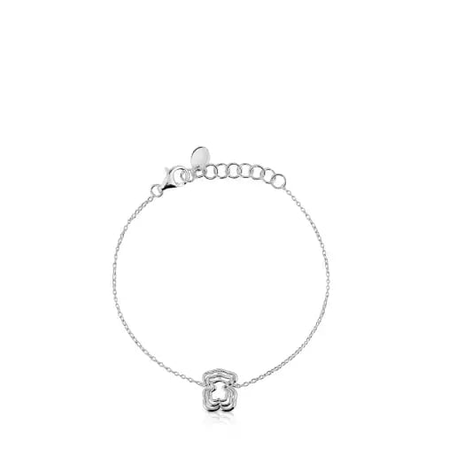 Pulsera plata triple oso bickie