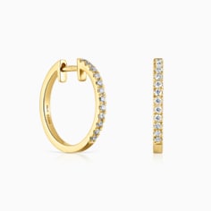 Aretes con diamantes